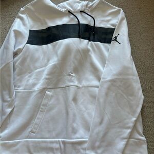 Nike White and Black Hoodie